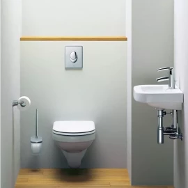 Инсталляция с овальной кнопкой смыва Grohe Rapid