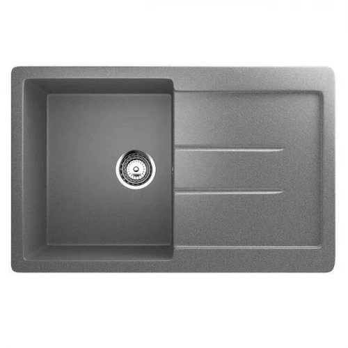 Мойка из искусственного камня (темно-серая) 770х495 Ulgran 507-309