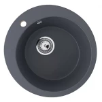 Мойка кухонная круглая Ø495 (антрацит) Ulgran 405-343