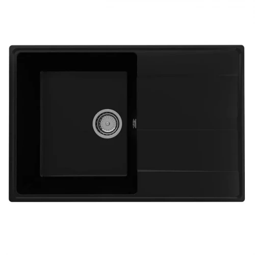 Мойка кварцевая (уголь) 780х500 мм Ulgran Quartz Prima 780-07