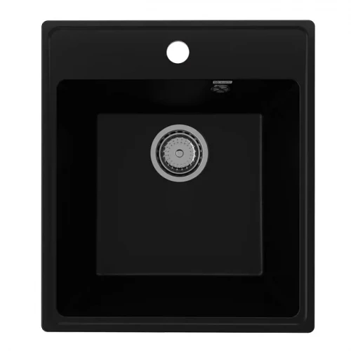 Мойка кварцевая (уголь) 425х485 мм Ulgran Quartz Forte 425-07