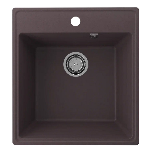 Мойка кварцевая (трюфель) 460х500 мм Ulgran Quartz Forte 460-06