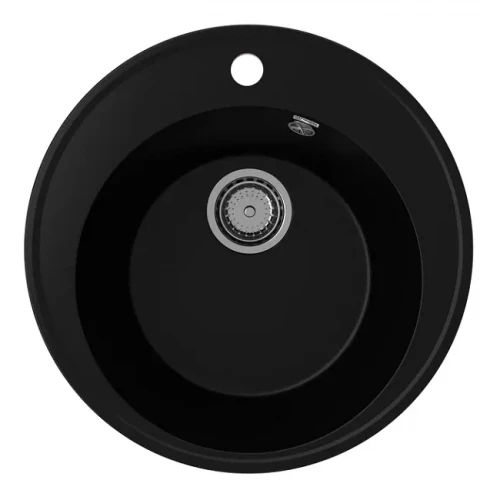 Мойка кварцевая (уголь) Ø485 мм Ulgran Quartz Nora 485-07