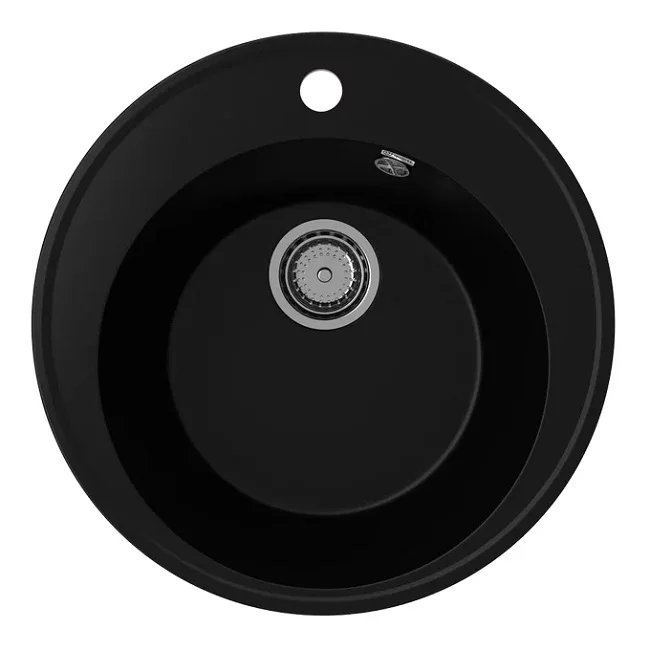Мойка кварцевая (уголь) Ø485 мм Ulgran Quartz Nora 485-07