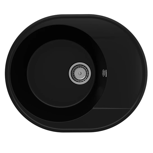 Мойка кварцевая (уголь) 585х485 мм Ulgran Quartz Nora 585-07