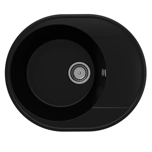 Мойка кварцевая (уголь) 585х485 мм Ulgran Quartz Nora 585-07