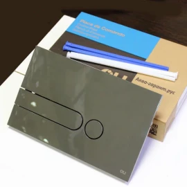 Кнопка смыва (серый глянец) OLI 670002