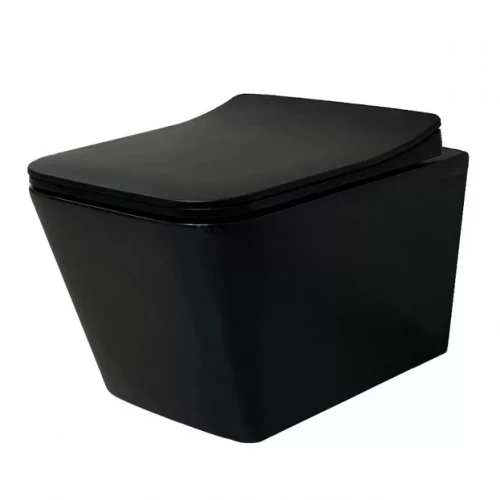 Унитаз подвесной (черный мат.) CeramaLux NS5170MB