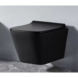 Унитаз подвесной (черный мат.) CeramaLux NS5170MB