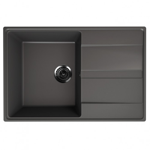 Мойка кварцевая (асфальт) 750х500 мм Ulgran Quartz Prima 750-09