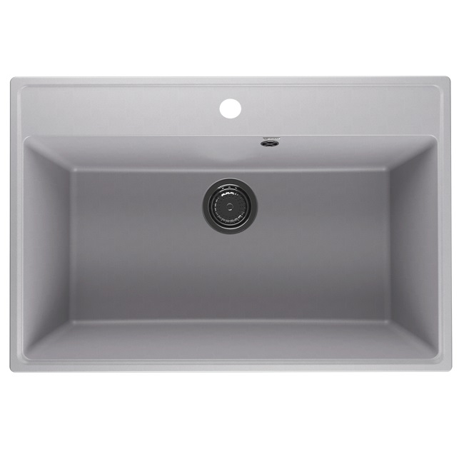 Мойка кварцевая (платина) 760х510 мм Ulgran Quartz Forte 760-04