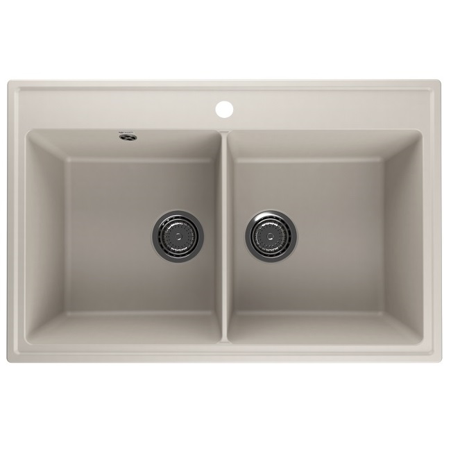 Мойка кварцевая (лен) 780х510 мм Ulgran Quartz Ruma 780-02 2S