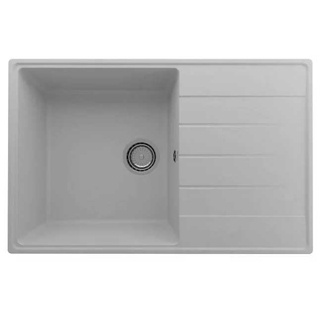 Мойка кварцевая (платина) 780х500 мм Ulgran Quartz Prima 780-04