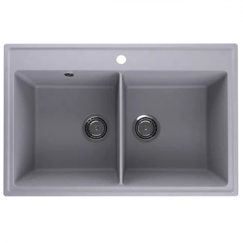 Мойка кварцевая (бетон) 780х510 мм Ulgran Quartz Ruma 780-05 2S