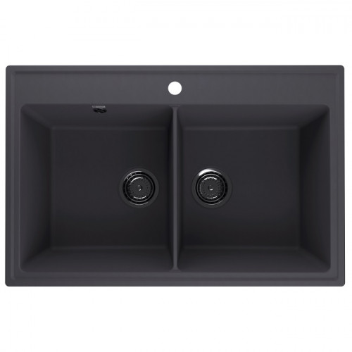 Мойка кварцевая (космос) 780х510 мм Ulgran Quartz Ruma 780-08 2S