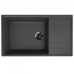 Мойка кварцевая (асфальт) 860х500 мм Ulgran Quartz Prima 860-09
