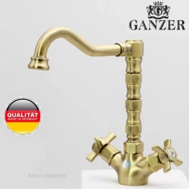 Смеситель для раковины (бронза) Ganzer OTTO 15022D
