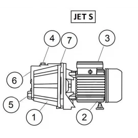 Поверхностный насос JET 100S UNIPUMP