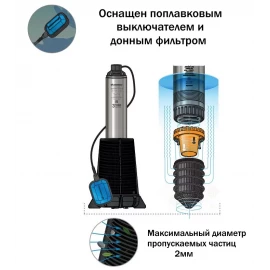 Погружной насос "Водомет" для колодца 55/35 А Джилекс