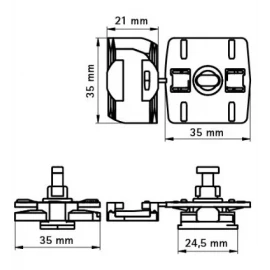 Адаптер для профиля Rail и Strut 0854332 Walraven