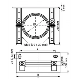 Консоль опорная 110мм Walraven 4323100