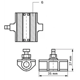 Адаптер для шпильки М8 0854358 Walraven
