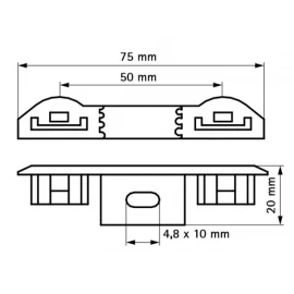 Двойной держатель Walraven 0855000
