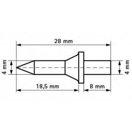 Дюбель забивной 4мм Walraven 6330018