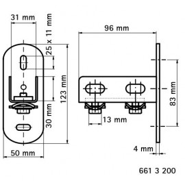 Держатель профиля RapidRail Walraven 6613200