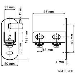 Держатель профиля RapidRail Walraven 6613200