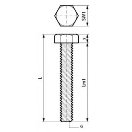 Болт с шестигранной головкой M10x25мм Walraven 6143925