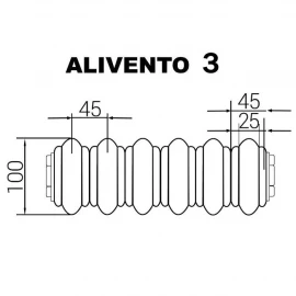 Радиатор стальной 1800 3-трубный 6-сек. ALIVENTO3 Faberg 