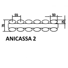 Радиатор стальной 1800 6-сек. (черный) ANICASSA2 Faberg 