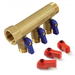 Коллектор с кранами 3/4"х1/2" на 2 выхода Comisa