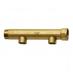 Коллектор латунный 11/2"х1" на 2 выхода FAR