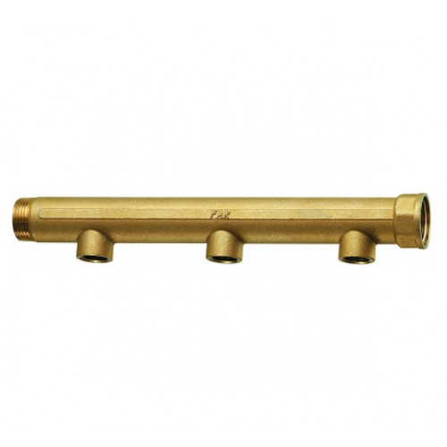 Коллектор латунный 11/4"х1/2"ВР на 3 выхода FAR