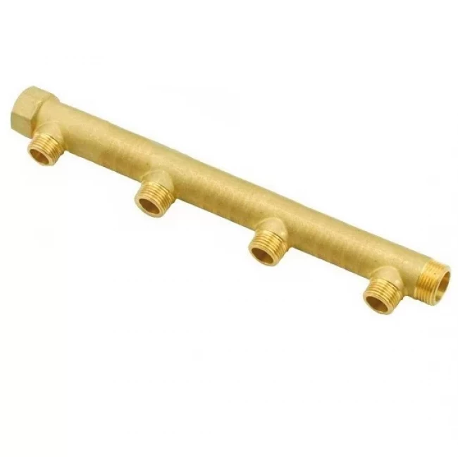Коллектор латунный 3/4"х1/2"НР на 4 выхода SMS-420