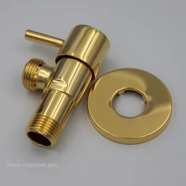 Кран шаровой (золото) "MINIMAL" 1/2"х1/2" Remer 128 L