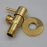 Кран шаровой (золото) "MINIMAL" 1/2"х1/2" Remer 128 L