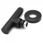 Комплект радиаторных кранов 1/2" (черный мат.) Luxon
