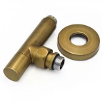 Комплект радиаторных кранов 1/2" (бронза) Luxon