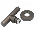 Комплект радиаторных кранов 1/2" (графит) Luxon