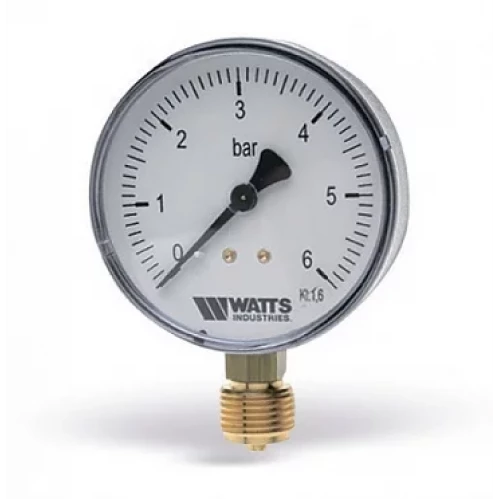 Манометр DN50 вертикальный 1/4" 6 бар Watts