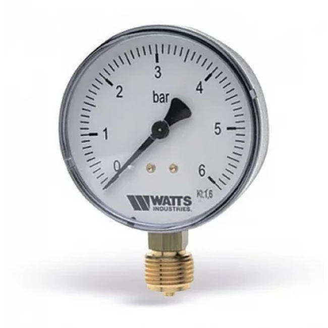 Манометр DN63 вертикальный 1/4" 16 бар Watts