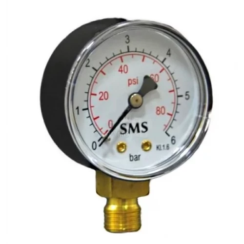 Манометр вертикальный 1/4" 6 бар SMS