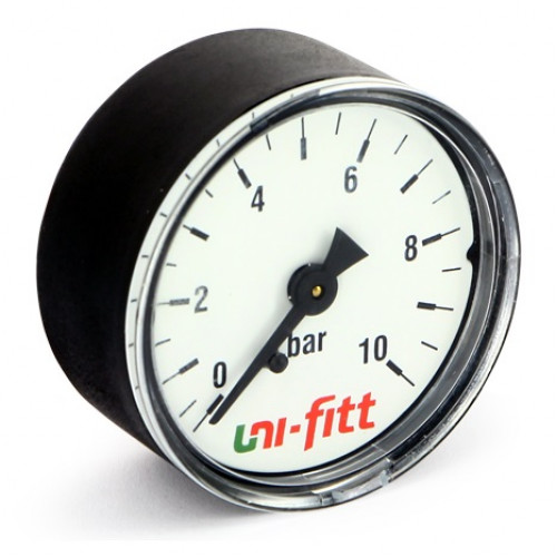 Манометр горизонтальный 1/4" DN63 6 бар Uni-Fitt