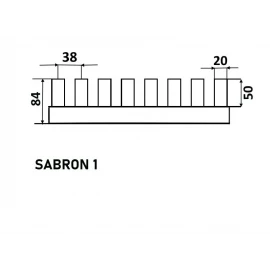 Радиатор стальной 1800 6-сек. (графит) SABRON  Faberg 