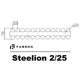 Радиатор стальной 1800 6-сек. STEELION 2/25 Faberg 