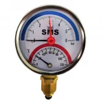 Термоманометр 6 бар вертикальный 120°C SMS