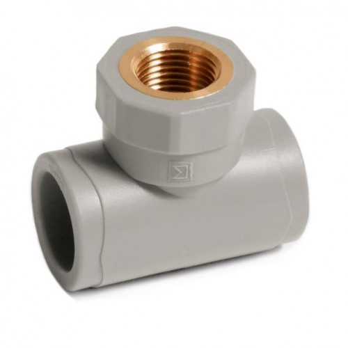 Тройник п/п комбинированный Ø25х1/2" ВР K-Aqua